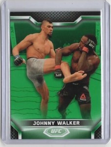 2020 Topps UFC Knockout Johnny Walker Rookie Green Parallel /88