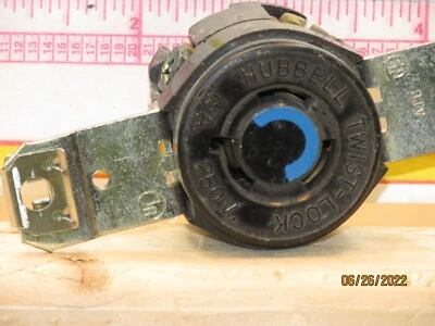 For Sale (1) used  Hubbell 15A-250V L6-15 Industrial Grade Locking Receptacle - Image 1 of 4