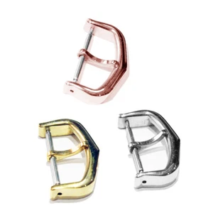 Stainless Steel Tongue Clasp Pin Buckle For Cart!er Leather Rubber Strap Band - Picture 1 of 7