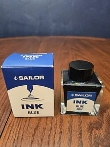 Sailor Blue Ink Jentle Bottled for Fountain Pens 50 mL NEW Made in Japan - Picture 1 of 5
