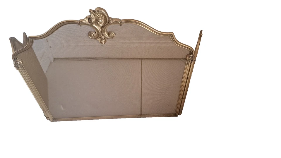 Pare-feu louis XV avec encadrement en bronze  haut 50 larg  101 cm - Photo 1/4