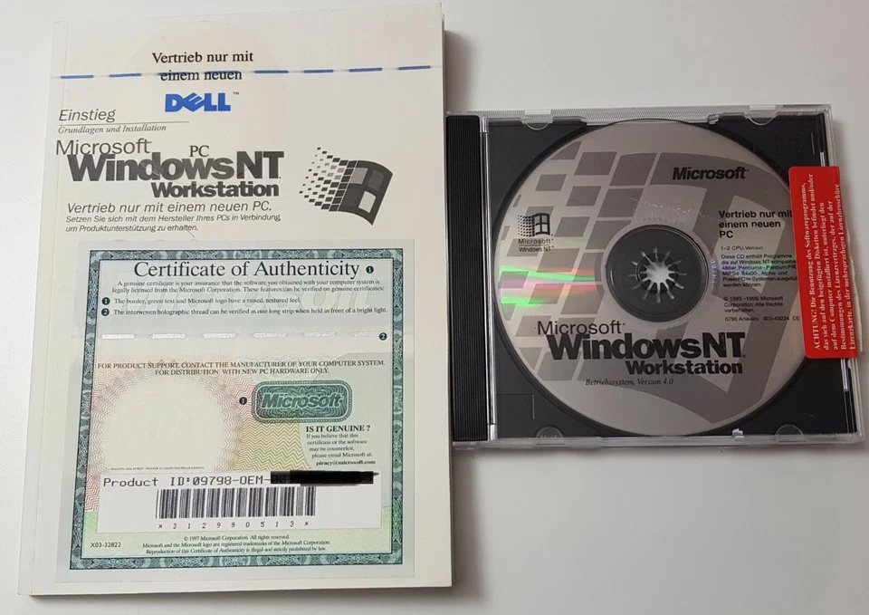 Microsoft Windows NT Workstation 4.0 , Deutsch - Bild 1 von 1