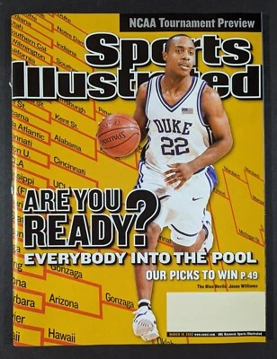 SPORTS ILLUSTRATED Jason Williams DUKE, Kobe Bryant - March 18, 2002 NO LABEL WB - Изображение 1 из 4