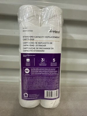 2 Whirlpool Standard Capacity Replacement string  Cartridge  149007 WHKF-WHSW - Image 1 of 3