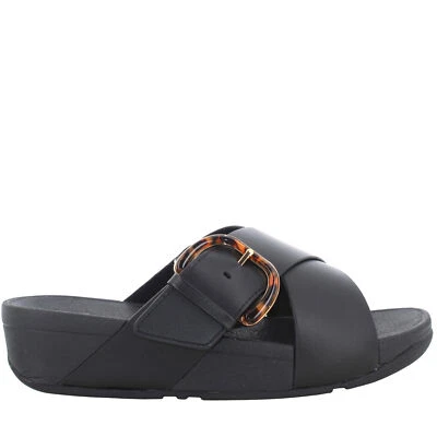 Fit Flop P25s JE8-090 LULU CROSS SLIDE zapatillas de mujer - Imagen 1 de 4