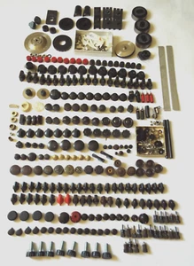20 Years of Collecting Huge Lot of Stereo Receiver Bakalite, Wood Knob set parts - Picture 1 of 22