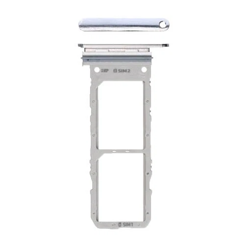 Genuine Samsung Galaxy Note 10/N970F Sim Card Holder In Silver P/N: GH98-44525C - Image 1 of 1