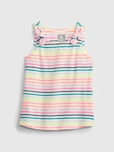 NEW GAP Toddler Girls Striped Rainbow Bow Knit Tank Size 3T - Picture 1 of 1