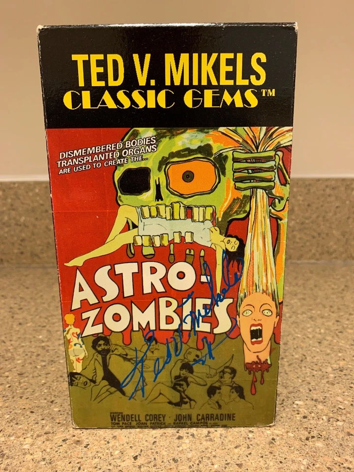 RARE ASTRO-ZOMBIES VHS Ted V Mikels Horror Gore Space Cult Vintage SIGNED By Ted - Image 1 of 4