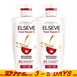 Pack 2 : L'Oreal Paris Elseve Total Repair 5 Repairing Shampoo 410 - Picture 1 of 2