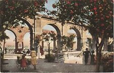 POSTCARD Vintage Malta Upper Barracca Valletta Printed in Italy G G M UnPosted