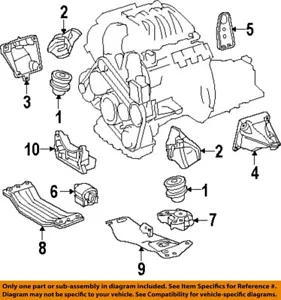 MERCEDES OEM 08-16 C300 Engine Engine Trans Mounting-Front Mount 204240431764 - Picture 1 of 1