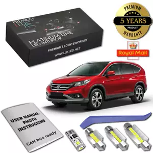 Honda CR-V LED Interior Kit Full Premium 8 SMD Set White Error Free Bulbs MK IV - Picture 1 of 12