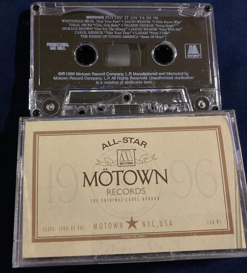 MOTOWN: Puttn' It On Ya In '96 - RARE NM Cassette - Ladae, Jason Weaver, Taral - Image 1 of 1
