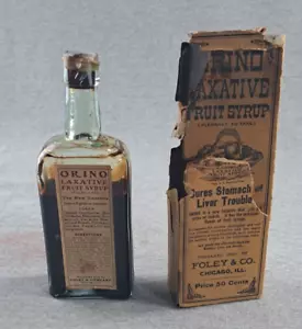 1890s Orino Laxative Laxative Fruit Syrup cures Stomach and Liver Troubles 7.5" - Picture 1 of 10