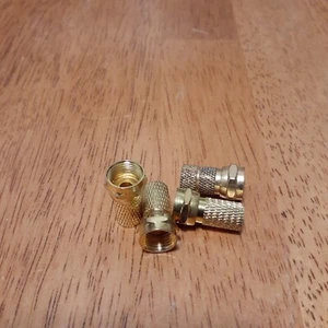 Radioshack Gold Plated RG-6 Twist-on Cable Connectors - Picture 1 of 1