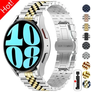 Metal Stainless Steel Strap for Samsung Galaxy Watch6 Classic 6 5 4 20 22mm Band - Picture 1 of 19