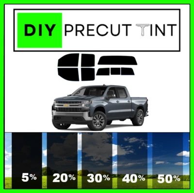 DIY PreCut Premium Ceramic Window Tint Fits 19-25 Chevy Silverado ALL Windows - Image 1 of 4