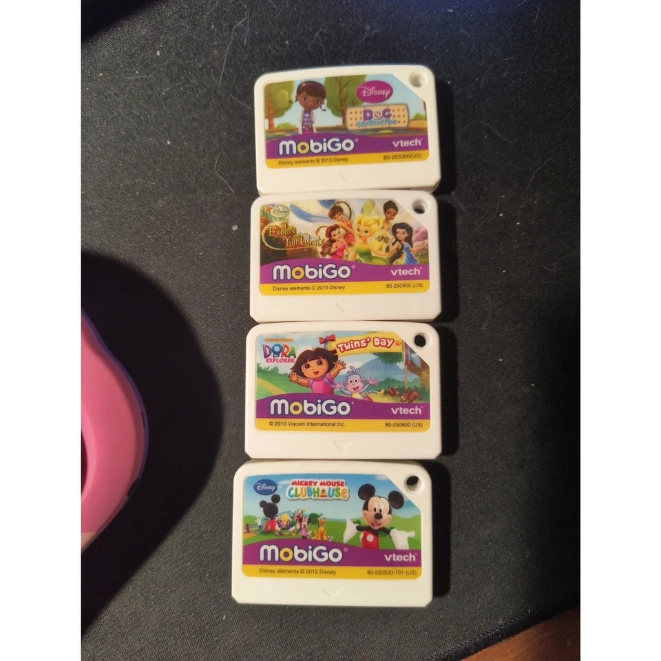 Mobigo 2 Electronic Handheld Game System Pink Rare & 4 Games NO Stylus tested - Image 1 of 4