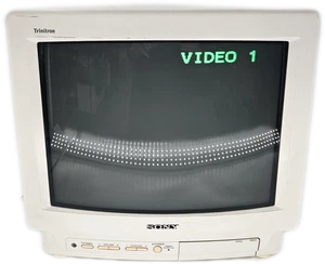 Sony Trinitron 13” TV KV-13TR29 1993 White  - Picture 1 of 12