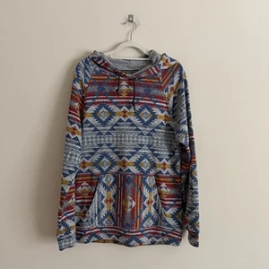 Brooklyn Cloth Desert Kapuzenpullover Schnalle Aztec Southwestern Herren Größe L - Bild 1 von 8