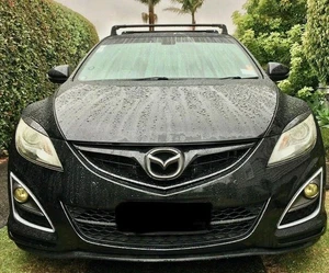 FITS MAZDA 3 2010- BLACK ALU V3 ROOF RACK CROSS BARS CROSS RAIL LOCKABLE - Picture 1 of 4