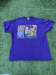 Vintage University of Washington Shirt Herren 2XL Lila NCAA Football Trikot 90er - Bild 1 von 8