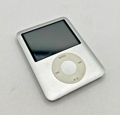 Apple Ipod Nano 3Ra Generación 4GB A1236 Gris Usado Reproductor Mp3 Batería Ko - Imagen 1 de 4