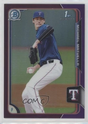 2015 Bowman Draft Chrome Purple Refractor /250 Michael Matuella #70 - Image 1 of 2