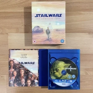 Star Wars The Complete Saga Blu-ray 9-Disc Box Set w (A NEW HOPE DAMAGED) VG - Picture 1 of 13
