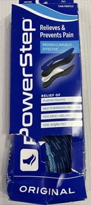 Powerstep Full Length Orthotic Insoles Arch Heel Support Shoe Mens 10, G, - Picture 1 of 2