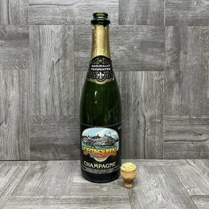 Vintage DELTA QUEEN STEAMBOAT American Champagne Bottle Green EMPTY RARE HTF - Picture 1 of 23