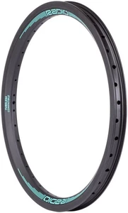 Radio Raceline Solar Carbon Rim - 20", 36h,  Black/Teal, Front - Picture 1 of 2
