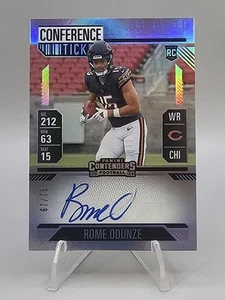 2024 Panini Contenders Rome Odunze #104 Conference Ticket Auto RC 67/75 💥 Bears - Bild 1 von 2