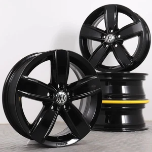 15Zoll VW Polo 6 2G AW Original Felgen Felgensatz 2G0071495 Corvara schwarz NEU - Bild 1 von 4