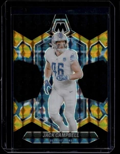 2024 Mosaic Choice Football Jack Campbell #77 Black Gold /8 - Picture 1 of 2