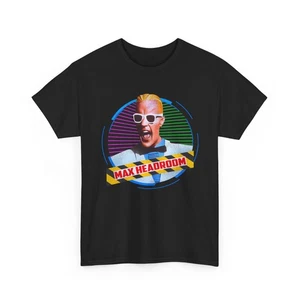 Max Headroom T-Shirt, Retro 80s Tee, Vintage Graphic Shirt, Cyber Clothing - Bild 1 von 5