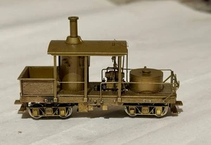 Vintage HOn3 Brass NWSL Class A Climax, late run with both trucks powered - Picture 1 of 7