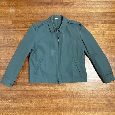 Chaqueta militar vintage Bendone MFG EE. UU. para hombre 42R verde mezcla de algodón Eisenhower Foto 1 de 4