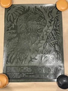 Predator - Drew Wise Bottleneck Gallery 24 x 36 Black Leather Embossed Print BNG - Picture 1 of 6