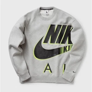 Nike X Kim Jones Crewneck Sweatshirt Gray Neon Accents Mens Medium - Picture 1 of 13