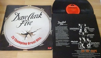 DAVE CLARK FIVE--25 THUMPING GREAT HITS-12" VINYL ALBUM-POLYDOR--V/G+/EX - Image 1 of 3