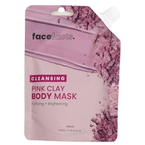 Face Facts Cleansing Pink Clay Body Mask- 200ml - Image 1 of 1