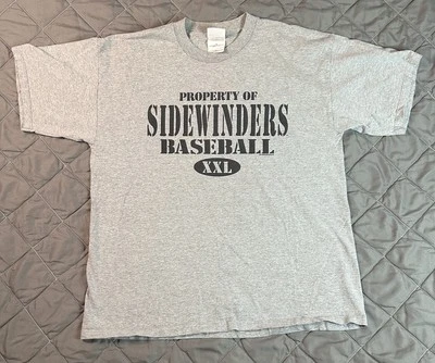 复古 Tuscon Sidewinders 衬衫男式 XL 灰色黑色 MiLB 未成年人棒球亚利桑那州 — 第 1/4 张图片