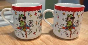 2 Disneyland Walt Disney World Mickey & Minnie Mouse Donald Souvenir Tassen - Bild 1 von 10