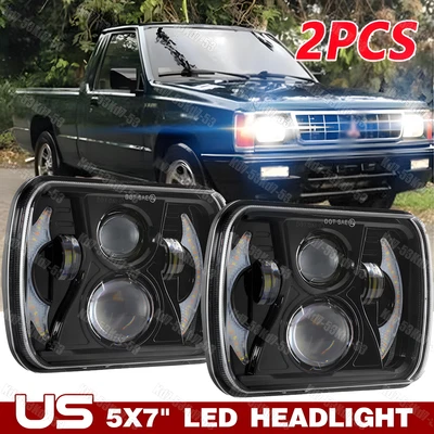 2xPara Mitsubishi Mighty-Max 1983-1995 7x6" LED Faros Hi-Lo DRL Kit Foto 1 de 4