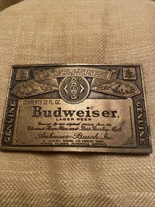 Budweiser Messing Gürtelschnalle wie abgebildet - Bild 1 von 3