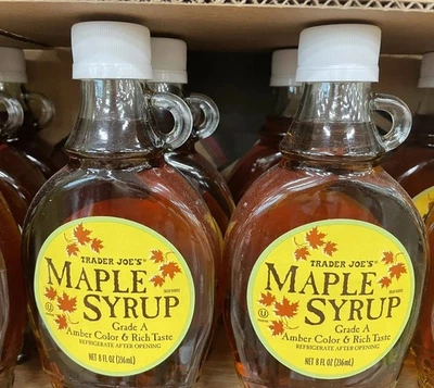 2 Packs Trader Joe's 100% Pure Maple Syrup - U.S. Grade A 8 fl oz Each Pack - Image 1 of 2