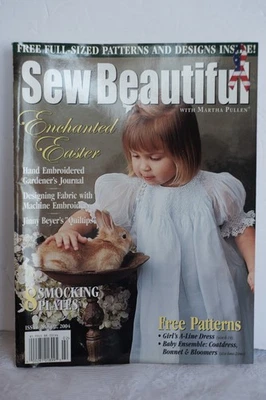 SEW BEAUTIFUL Magazine Back Issue No. 92/2004 Martha Pullen Smocking Heirloom - Image 1 of 4