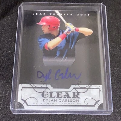 2016 Leaf Trinity Clear Auto Dylan Carlson #CA-DC1 Auto Rays  - Image 1 of 4